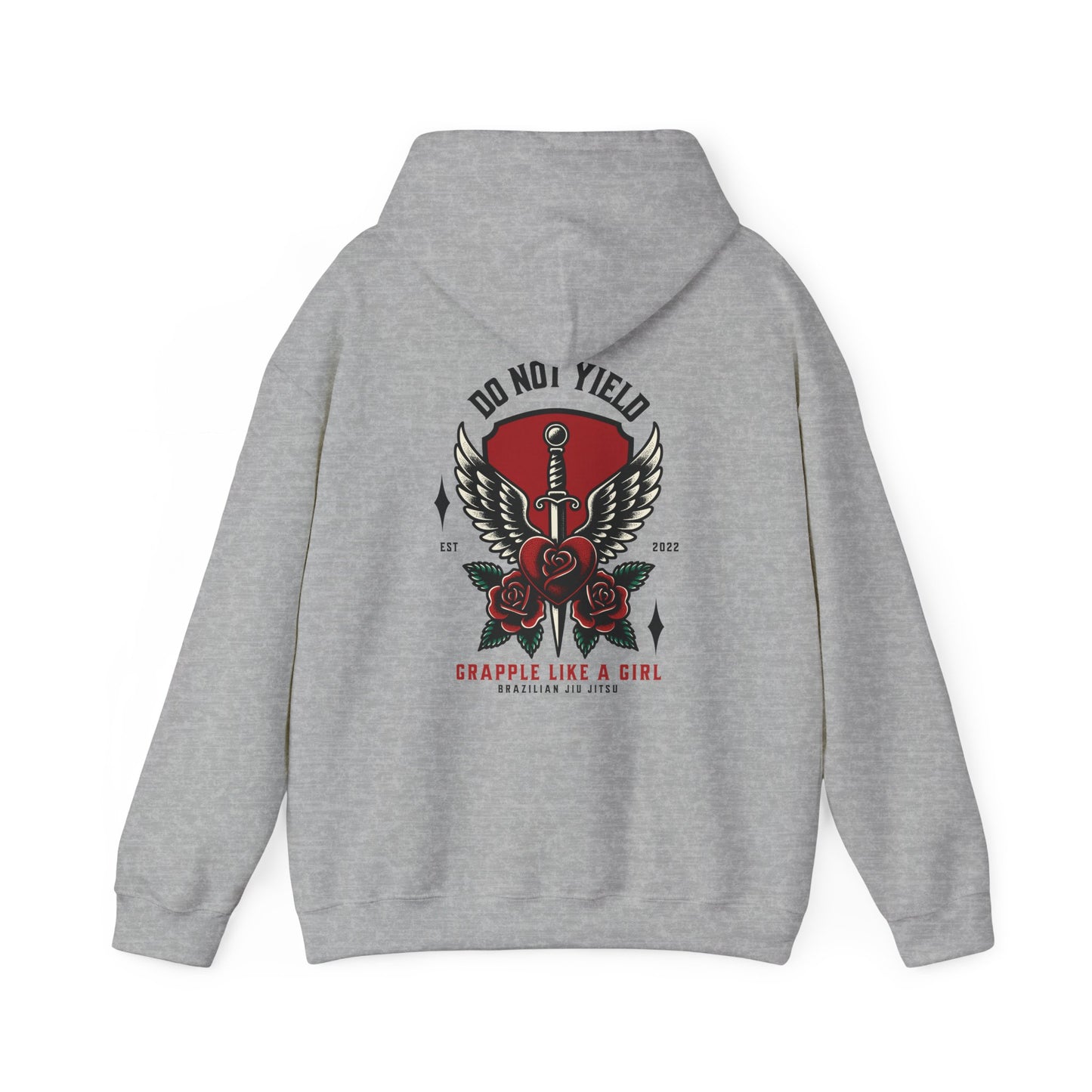 Grapple like a Girl Jiu Jitsu Hoodie - Do Not Yield