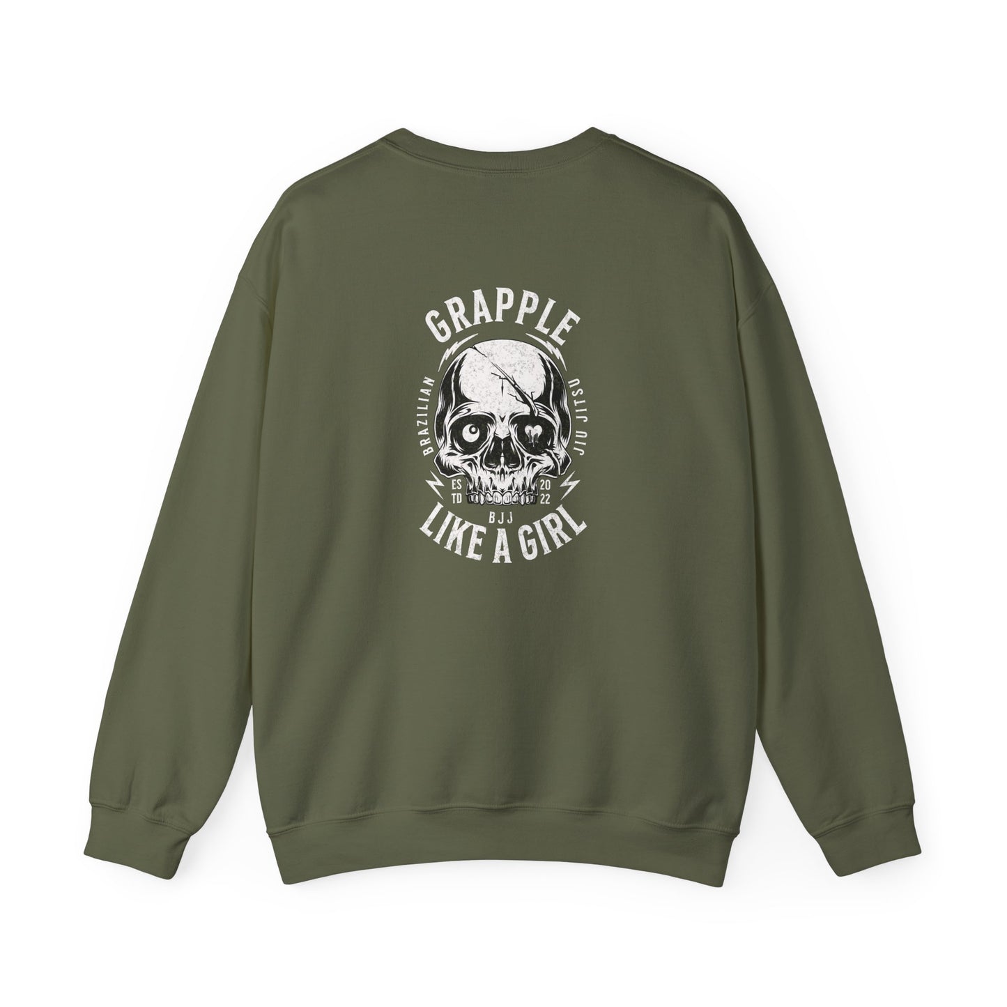 BJJ Grapple like a Girl Women's Crewneck Sweater - Sorry, can't. Jiu Jitsu, bye.