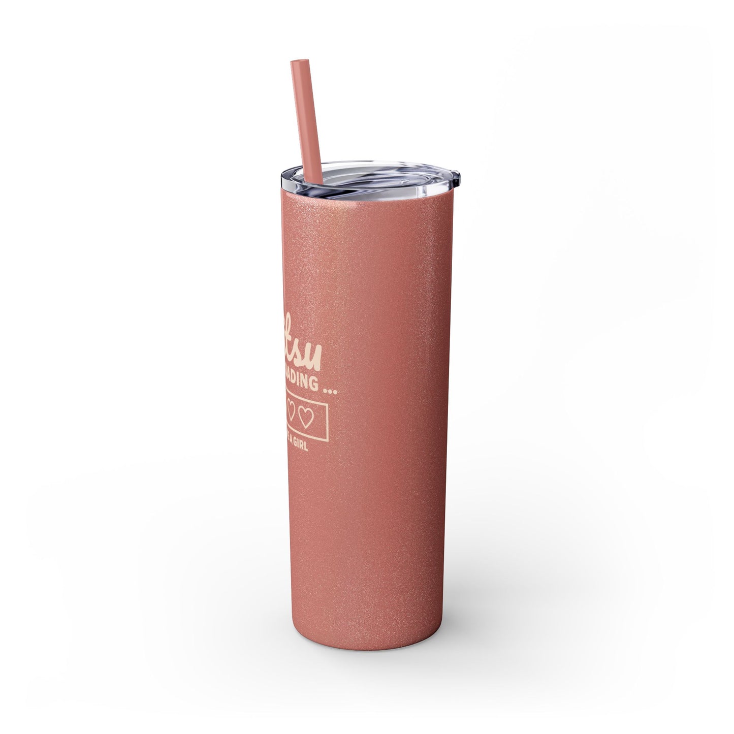 Skinny Tumbler with Straw, 20oz - Jiu Jitsu Loading