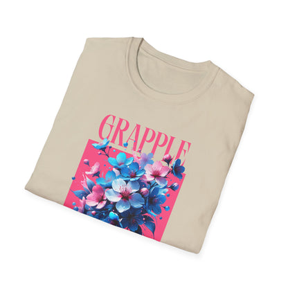 Women's Jiu Jitsu Grapple like a Girl BJJ Unisex Softstyle T-Shirt - Blossoms
