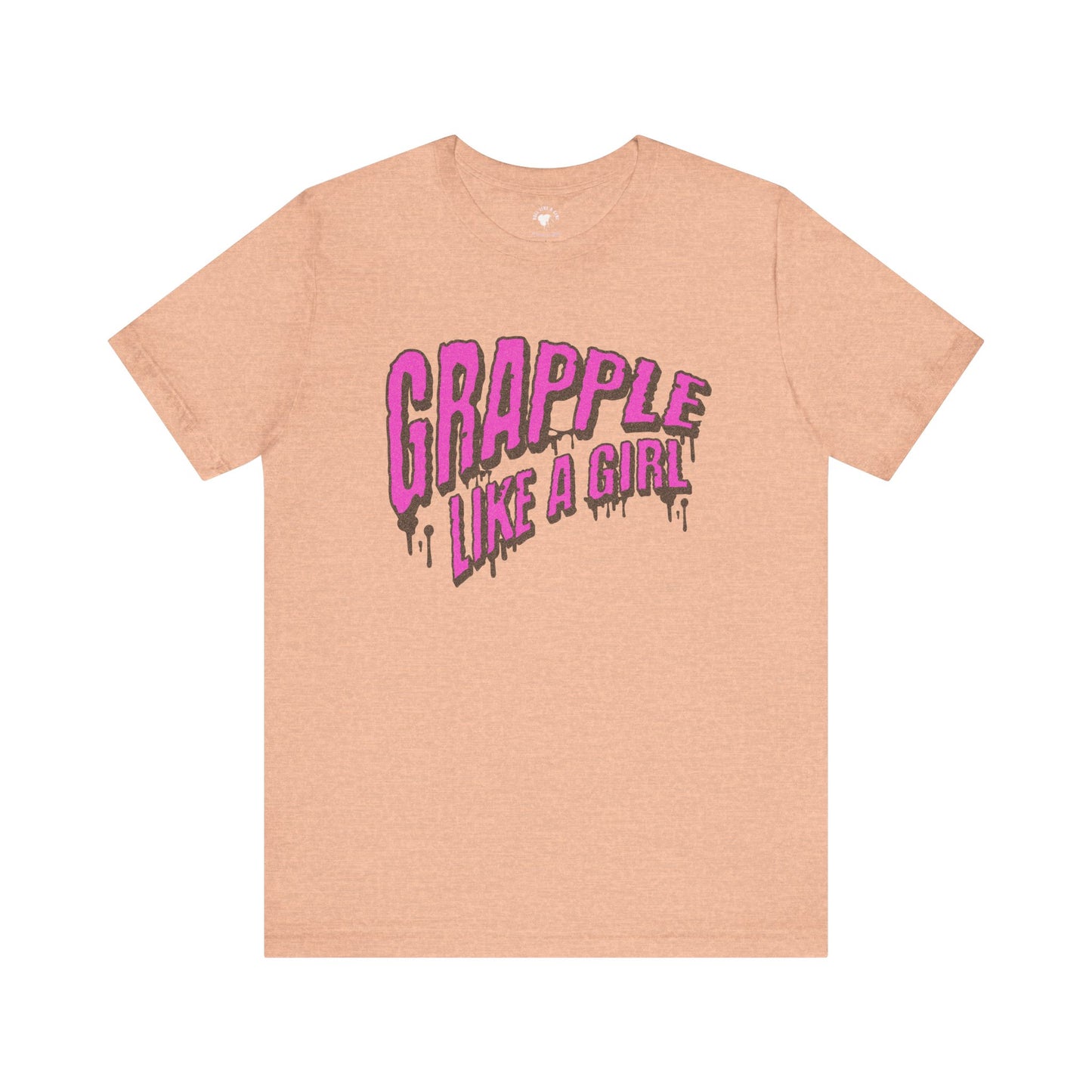 Women's Grapple like a Girl Slime Jiu Jitsu T-shirt