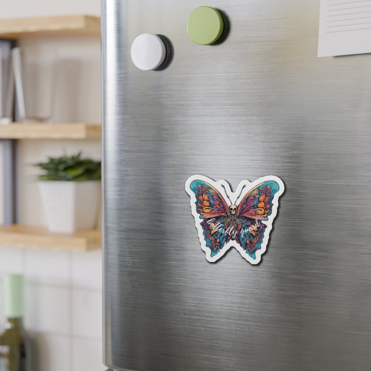 Butterfly Guard Die Cut Magnet