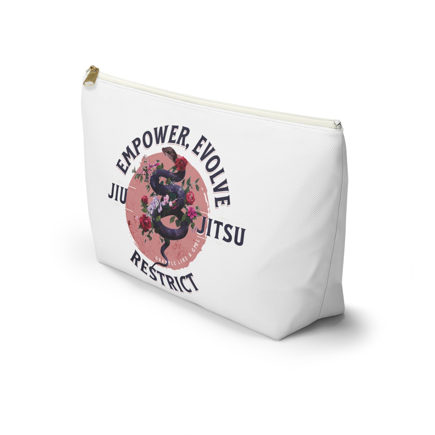 Empower, Evolve, & Restrict Jiu Jitsu Multipurpose BJJ Makeup Bag