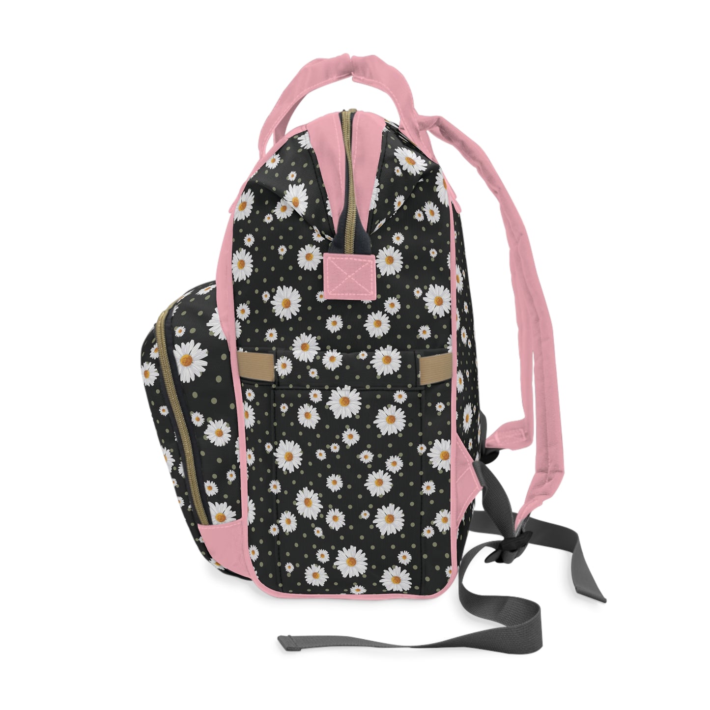 Women's Grapple like a Girl Jiu Jitsu Gear Backpack - Pink Daisy Design