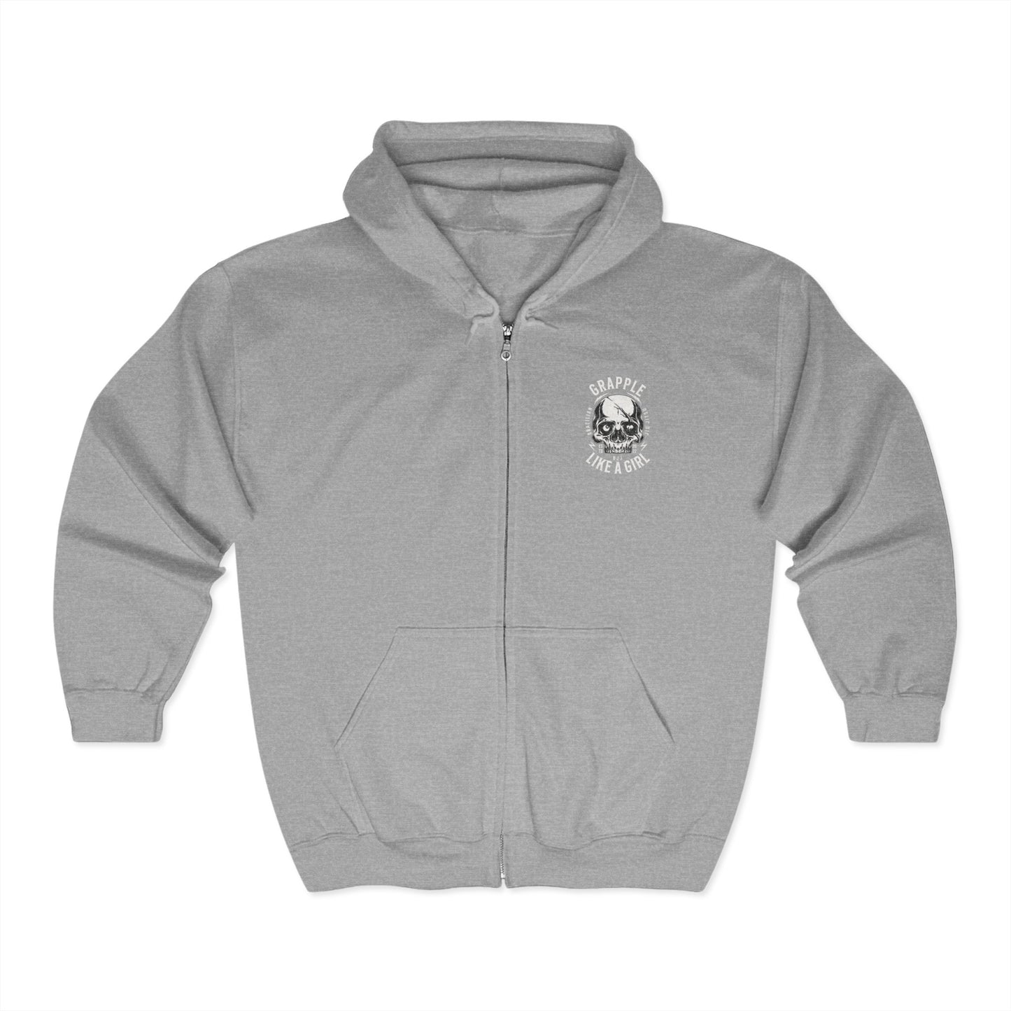 Grapple Like a Girl Zip-Up Hoodie