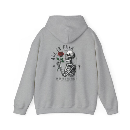 Women's Grapple like a Girl BJJ Hoodie - All is Fair in Love & Jiu Jitsu