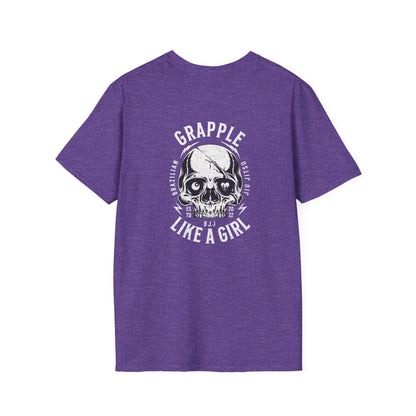 Grapple like a Girl T-Shirt - Real men tap to pressure.