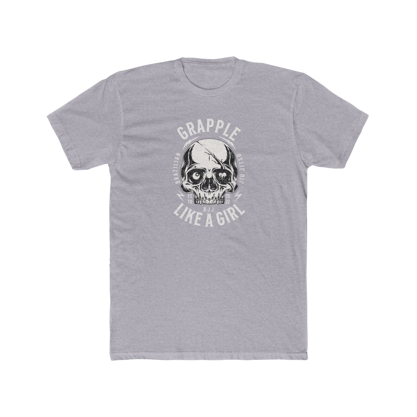Grapple like a Girl BJJ T-Shirt - Skull Logo