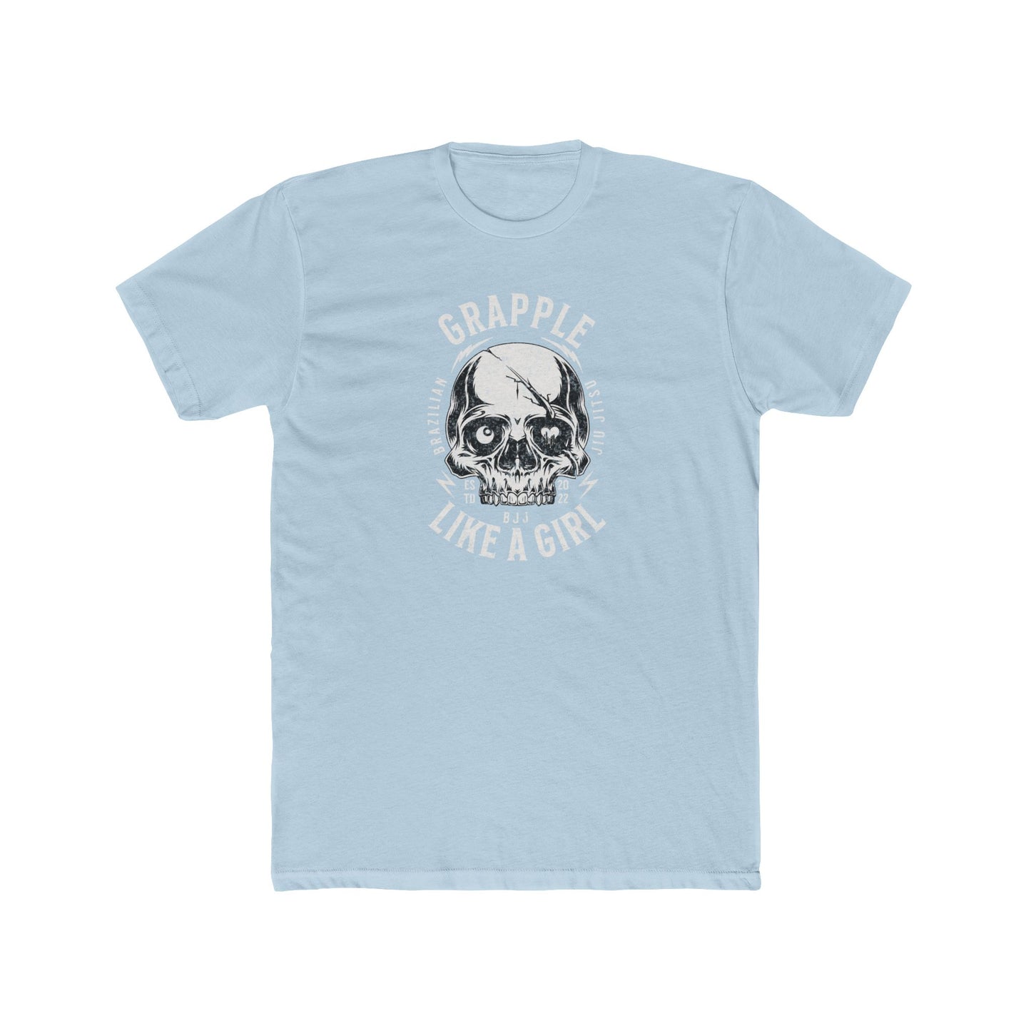 Grapple like a Girl BJJ T-Shirt - Skull Logo