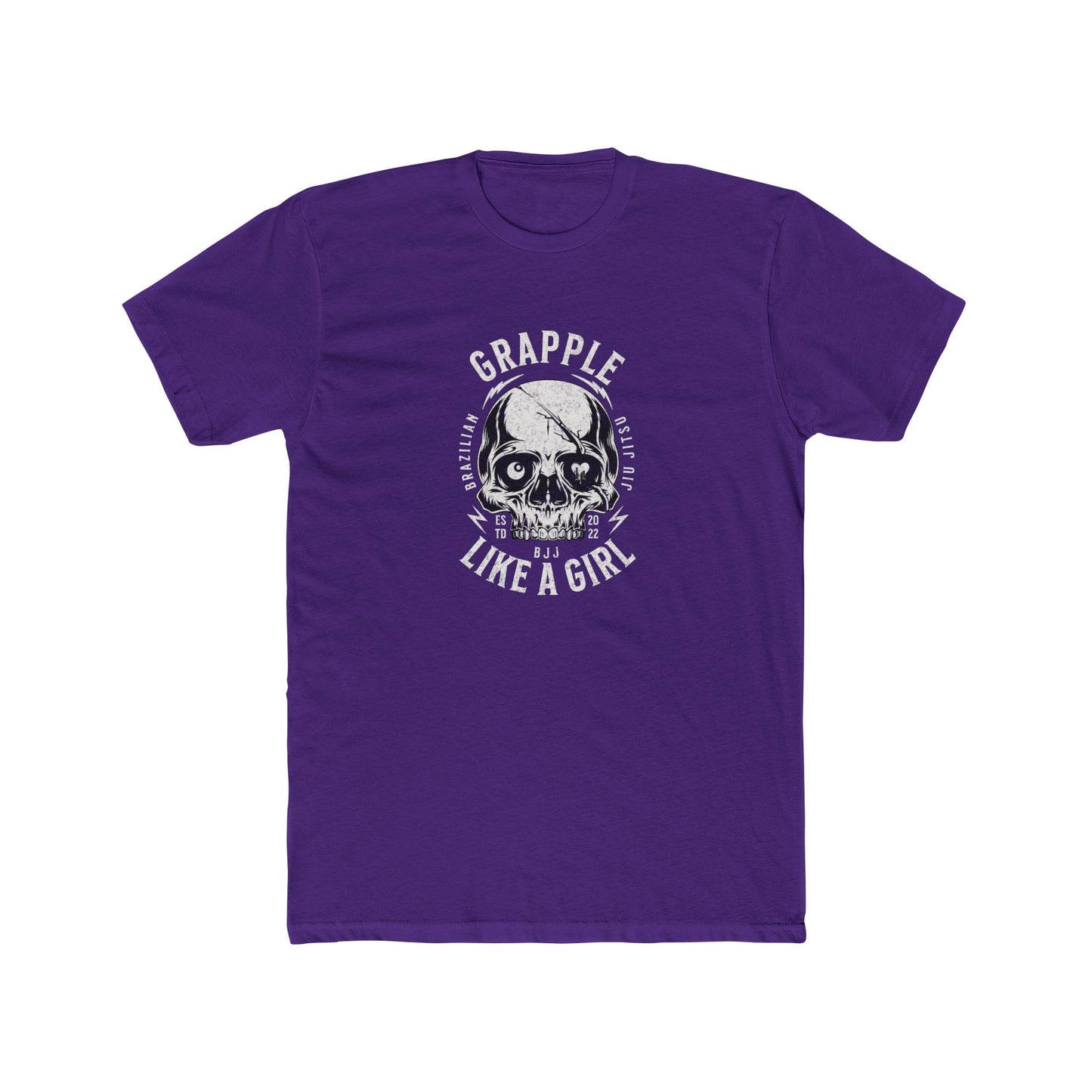 Grapple like a Girl BJJ T-Shirt - Skull Logo