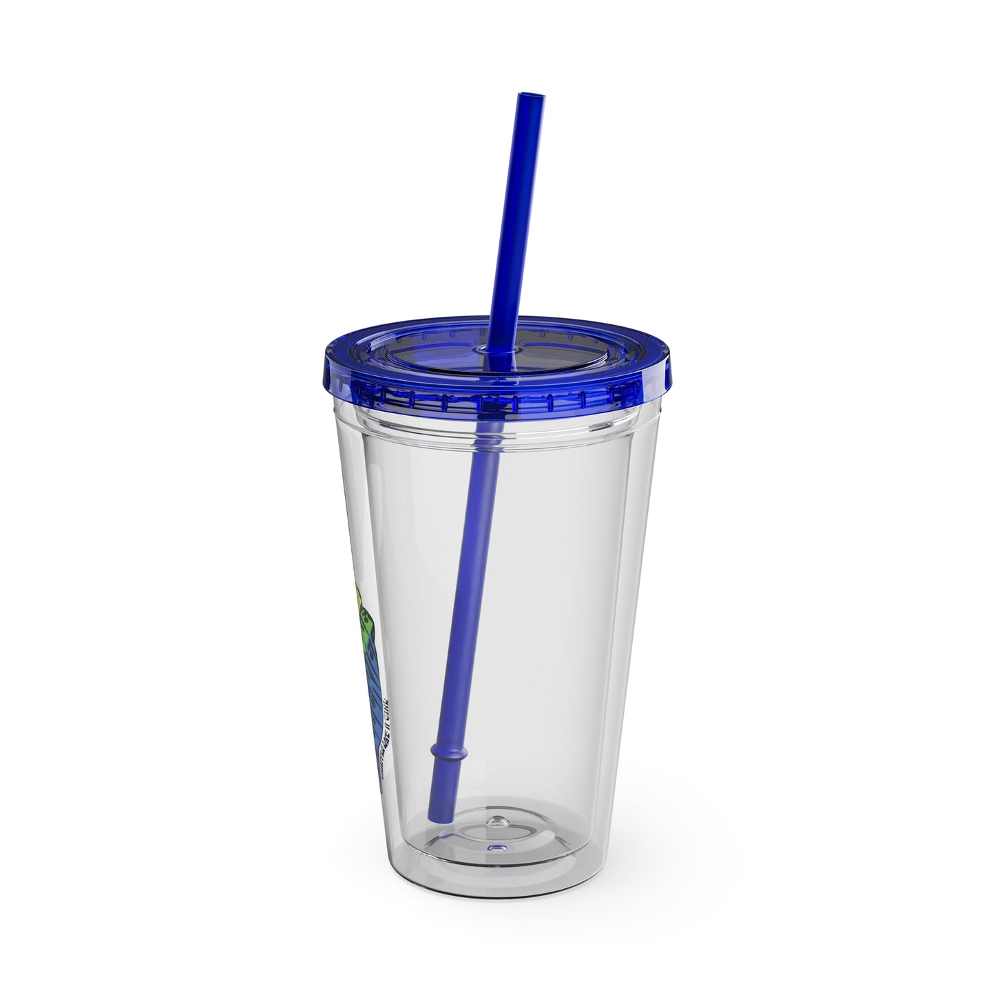 Submission Peace Sign BJJ Jiu Jitsu Acrylic Tumbler w/ Straw