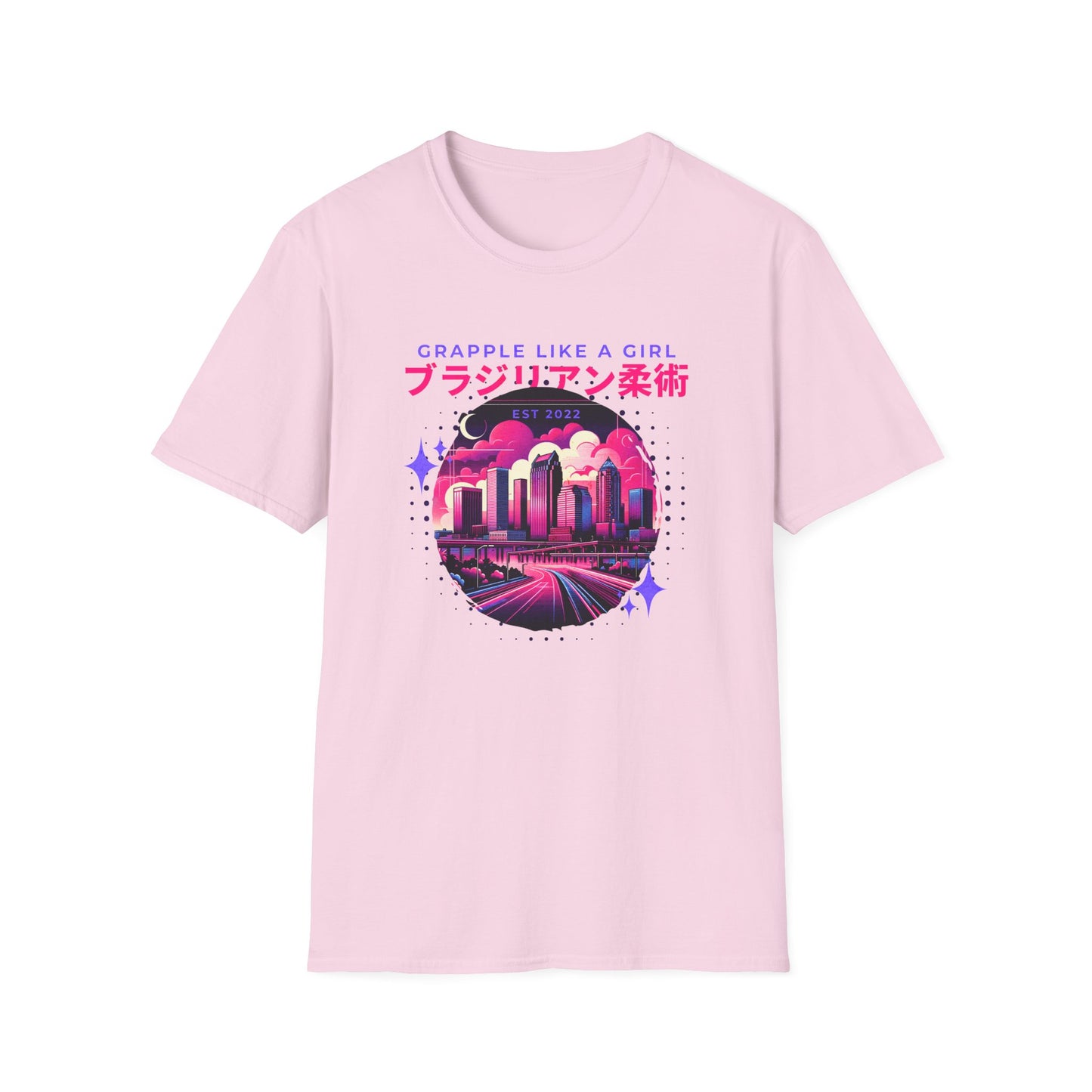 Grapple like a Girl T-Shirt - Tampa Skyline