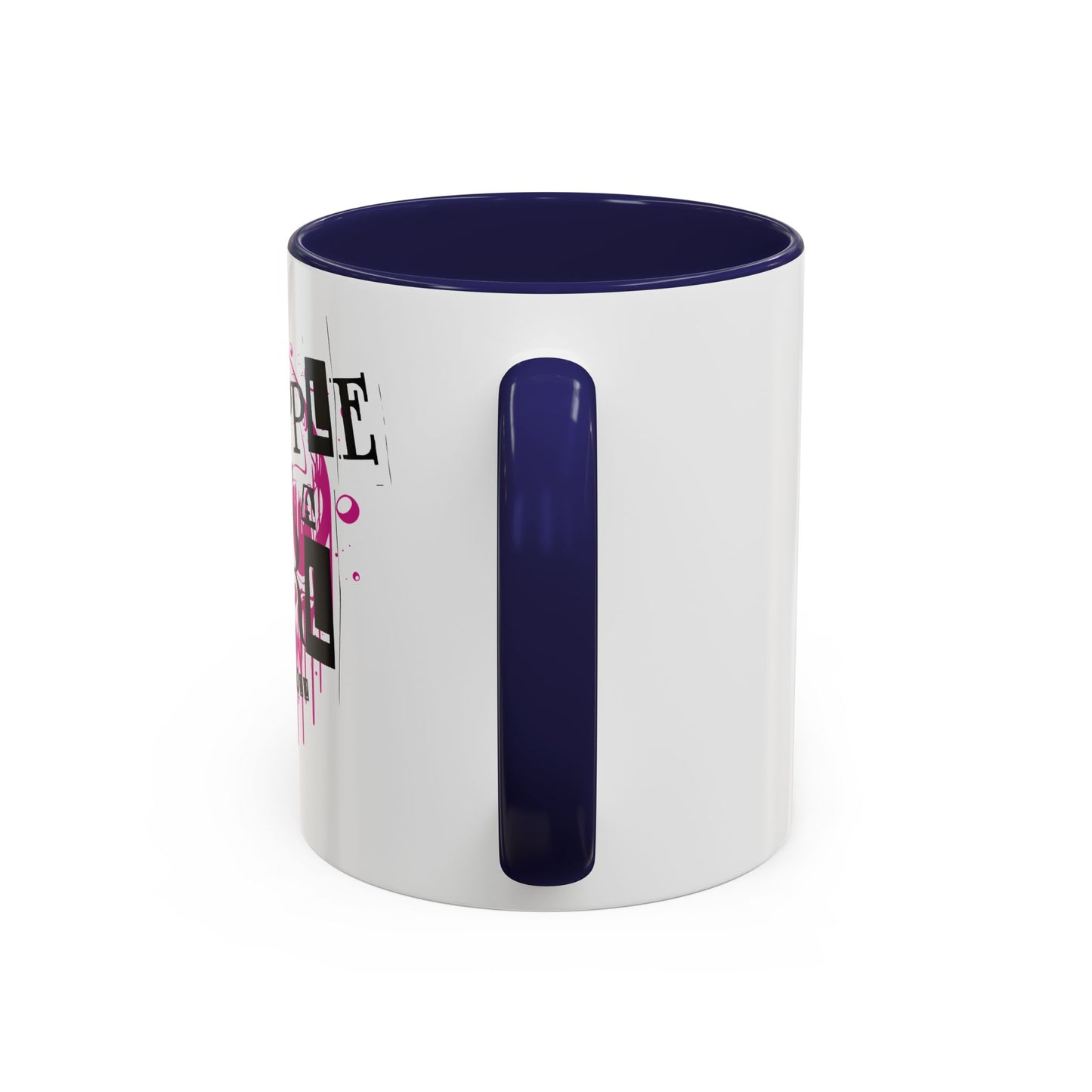 Grapple Like a Girl Accent Coffee Mug