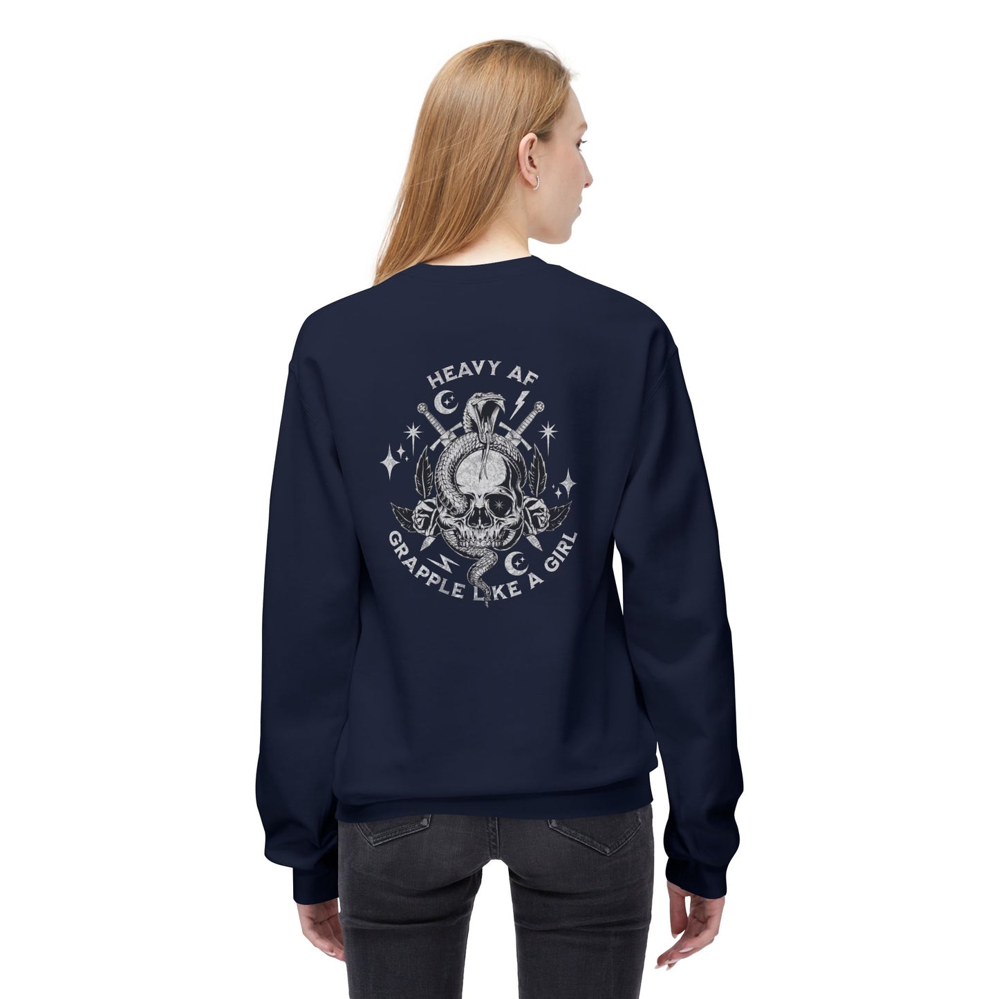 Grapple like a Girl Crewneck Sweatshirt - Heavy AF