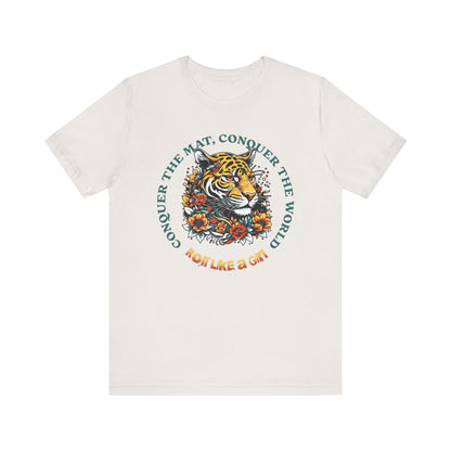 Womens BJJ Conquer to Mats Jiu Jitsu T-shirt