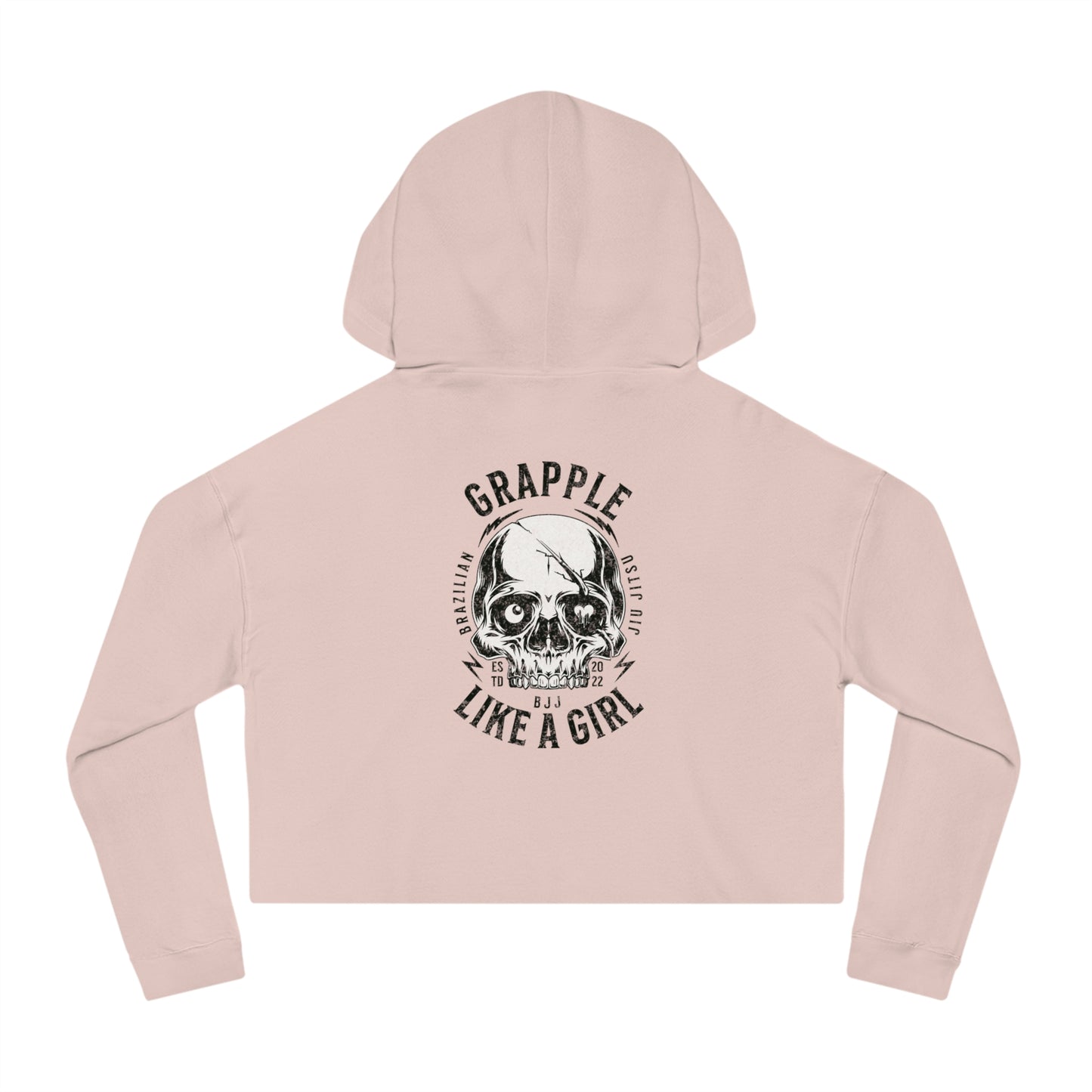 Grapple like a Girl Cropped Hoodie - Violent little thing