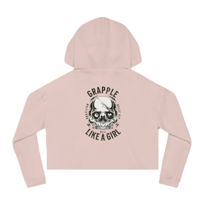 Grapple like a Girl Cropped Hoodie - Violent little thing