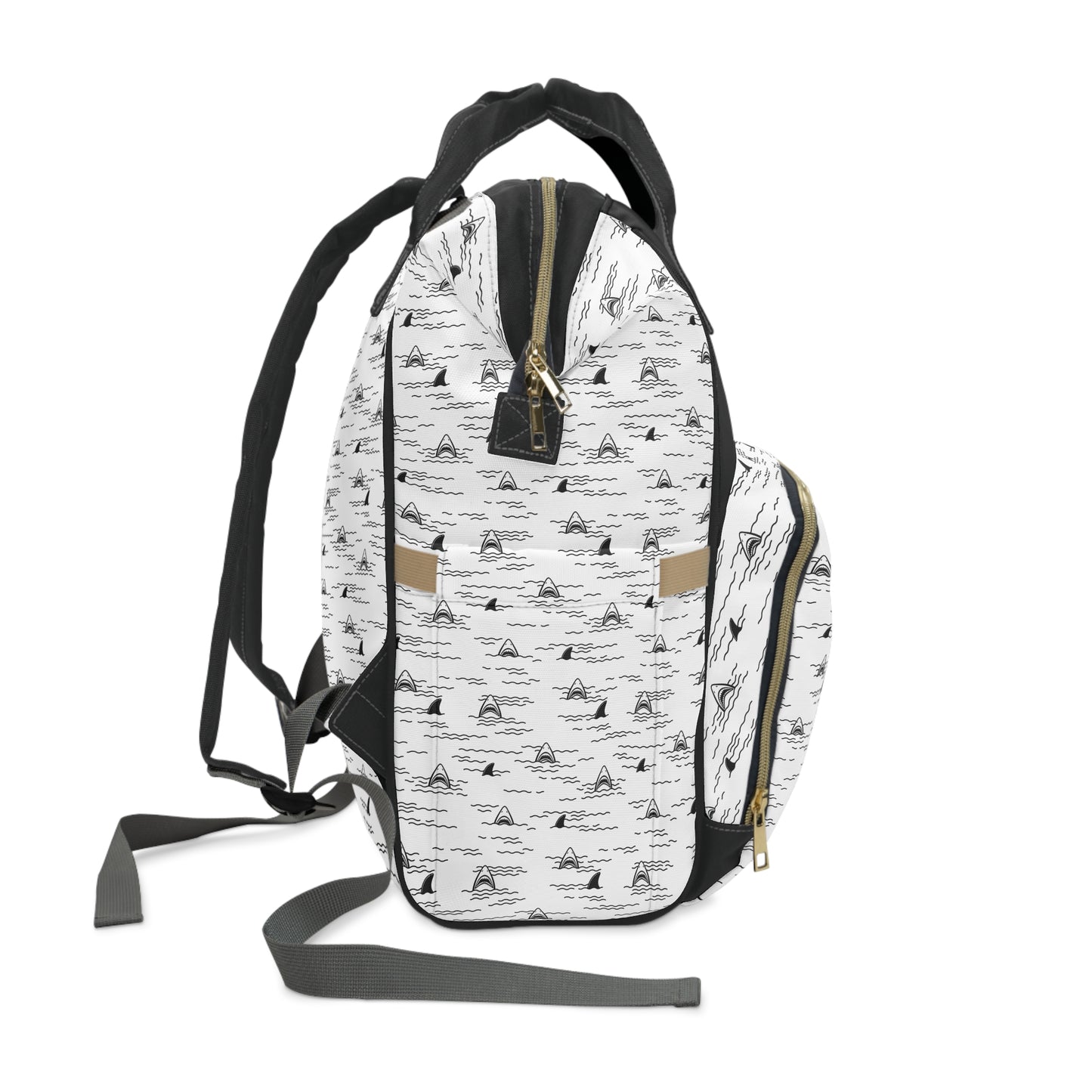 Women's Grapple like a Girl Jiu Jitsu Gear Backpack - Shark Pattern