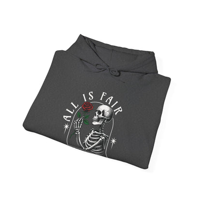 Women's BJJ Hoodie - Grapple Like a Girl, All is fair in love & jiujitsu