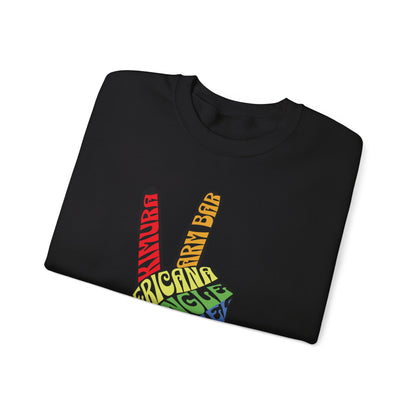 BJJ Submission Peace Sign Jiu Jitsu Crewneck Sweater