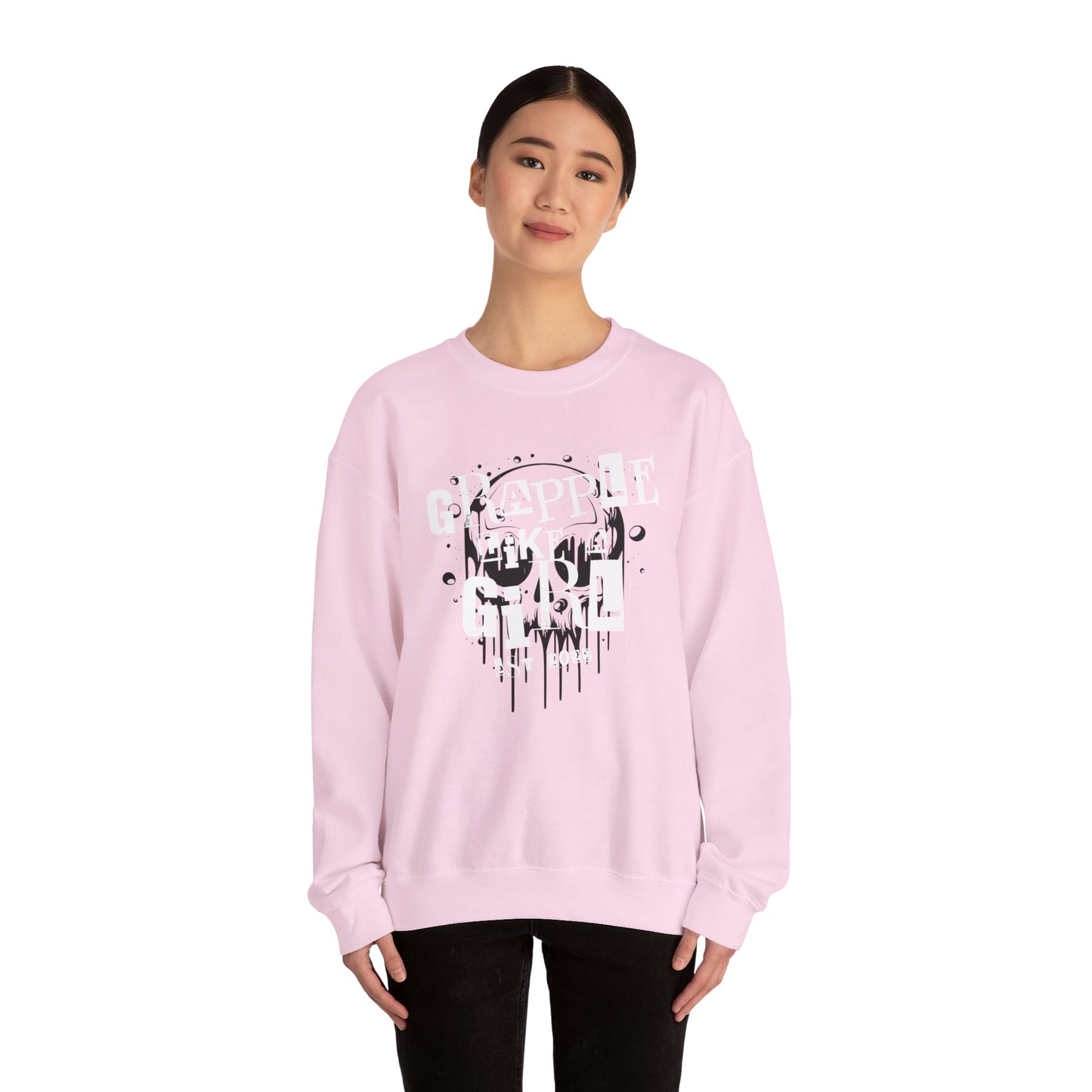 Women's BJJ Grapple Like a Girl Crewneck Sweater