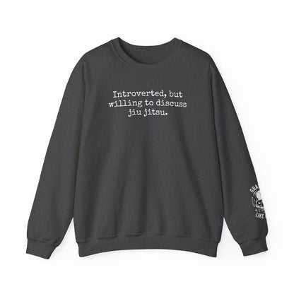 Grapple like a Girl BJJ Women's Crewneck Sweater - Introverted