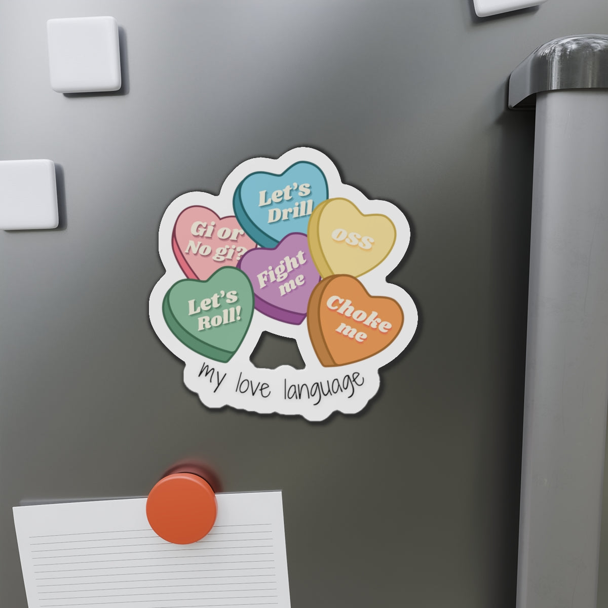 Jiu Jitsu Era Die Cut Magnet - BJJ Conversation Hearts