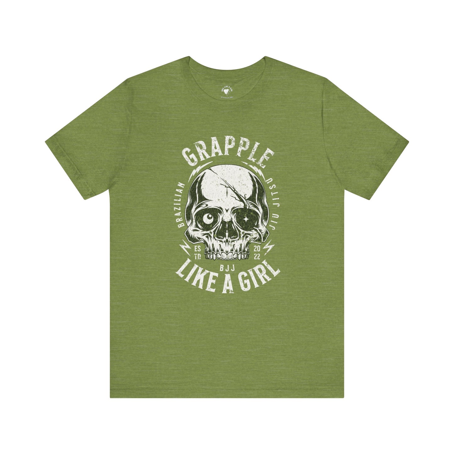 Women's Grapple like a Girl Skull Jiu Jitsu T-shirt