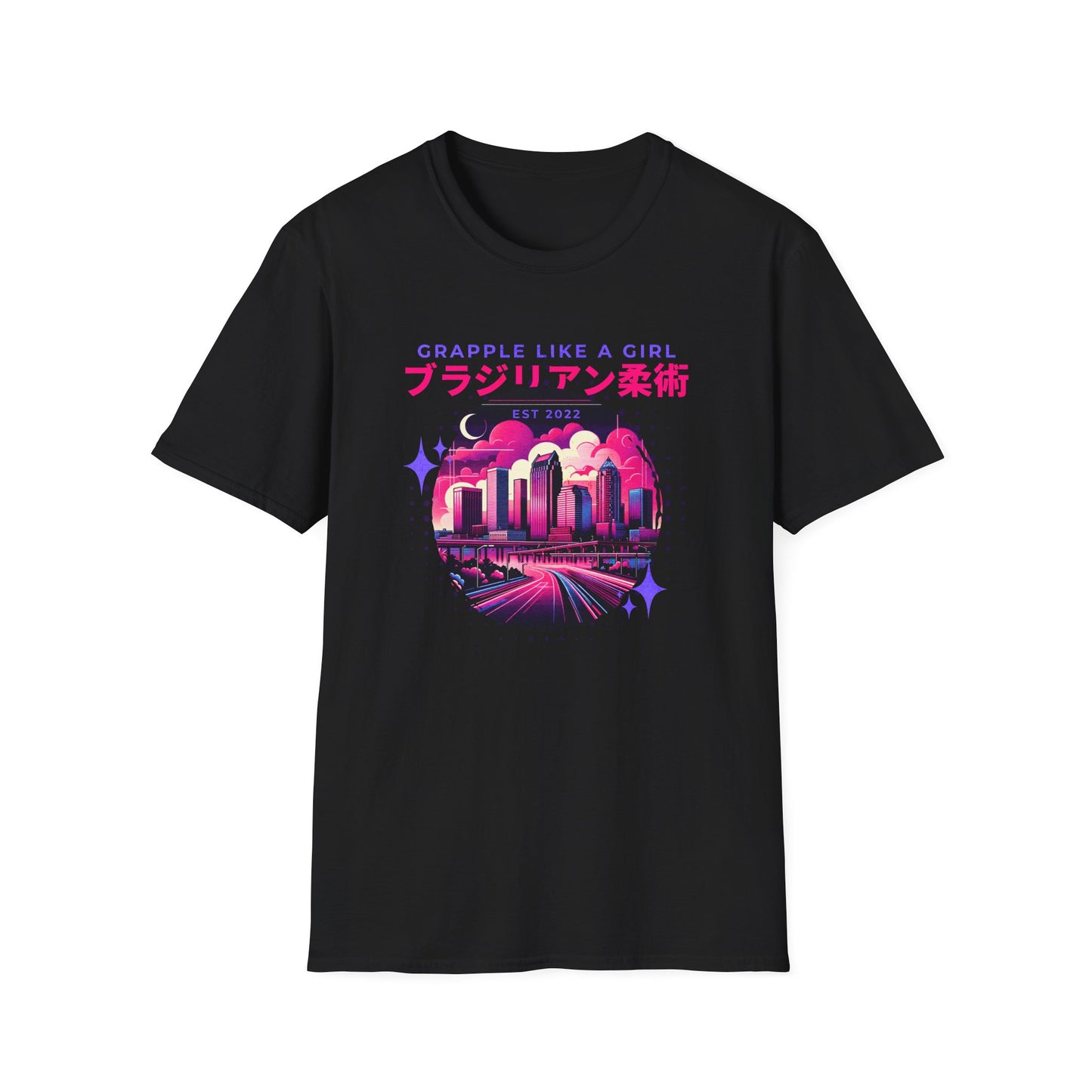 Grapple like a Girl T-Shirt - Tampa Skyline