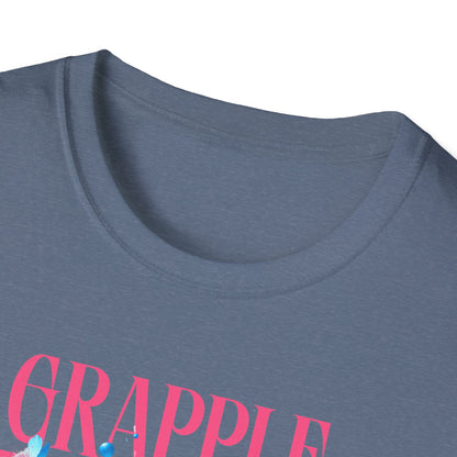 Women's Jiu Jitsu Grapple like a Girl BJJ Unisex Softstyle T-Shirt - Blossoms