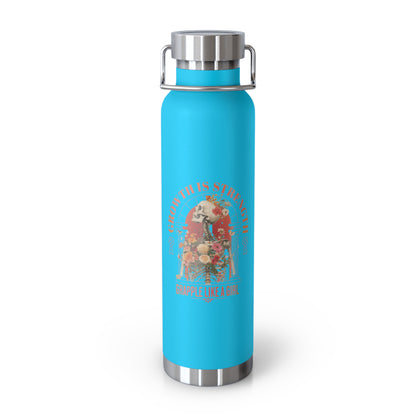 Grapple like a Girl Water Bottle 22oz Growth is Strength