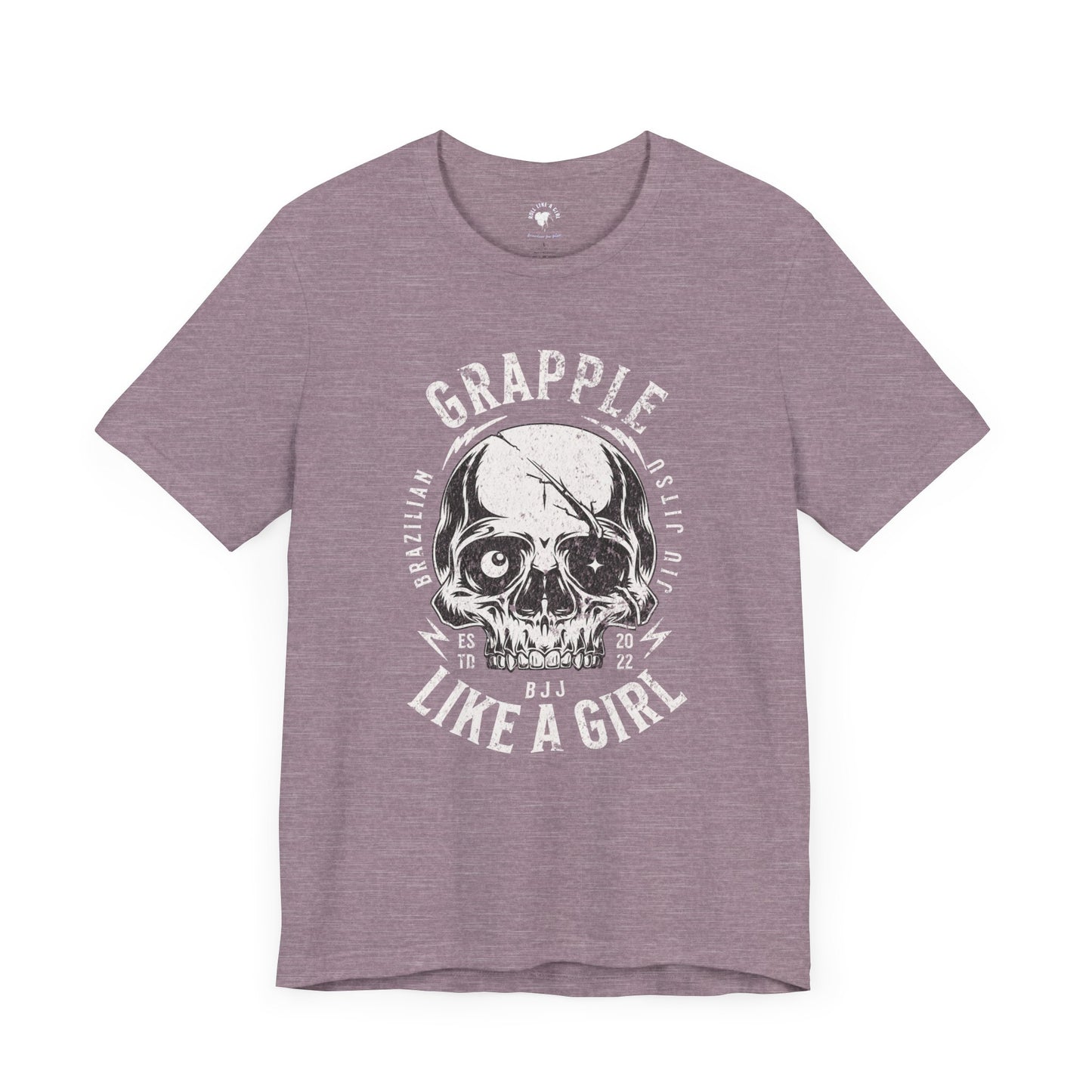 Women's Grapple like a Girl Skull Jiu Jitsu T-shirt