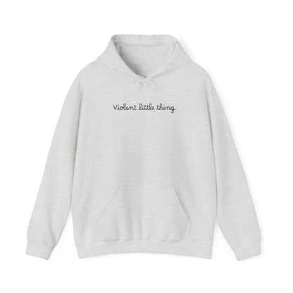 Grapple like a Girl BJJ Hoodie - Violent Little Thing/Skull Logo, cursive font