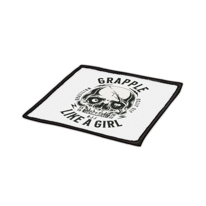 Grapple like a Girl Iron or Sew on Patches Skull Logo