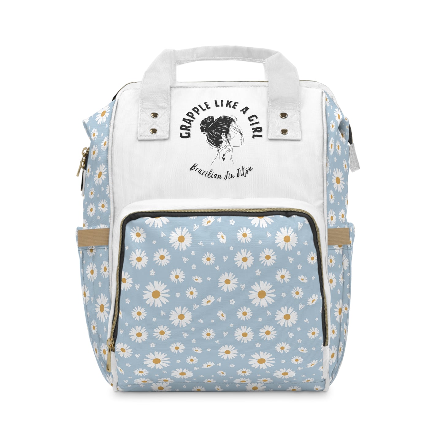 Women's Grapple like a Girl Jiu Jitsu Gear Backpack - Daisy Design