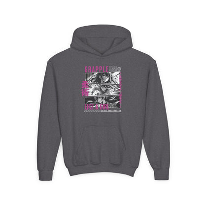 Youth Grapple like a Girl BJJ Slime Jiu Jitsu Hoodie