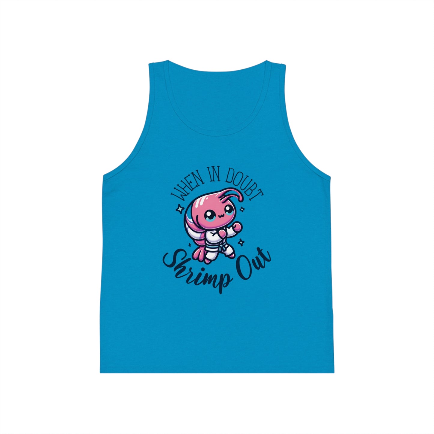 Grapple like a Girl Shrimp Out Youth Jersey Tank Top