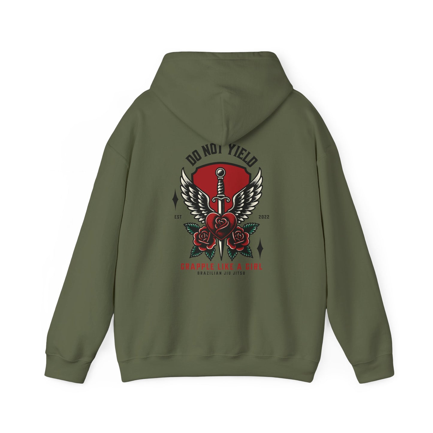 Grapple like a Girl Jiu Jitsu Hoodie - Do Not Yield