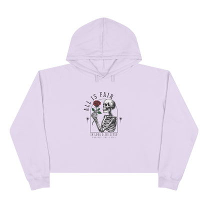 Copy of Grapple like a Girl Cropped Hoodie - All is Fair in Love & BJJ