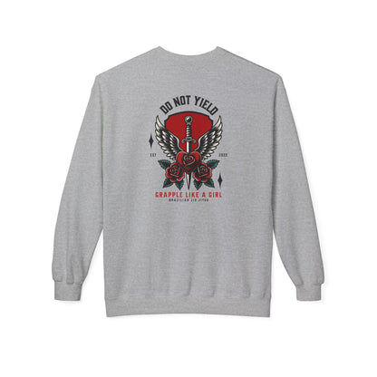 Grapple like a Girl Crewneck Sweatshirt - Do Not Yield