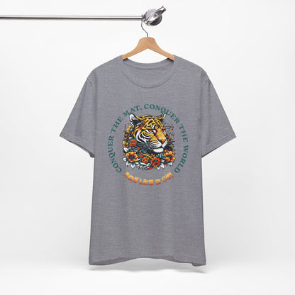 Womens BJJ Conquer to Mats Jiu Jitsu T-shirt