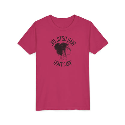 Grapple like a Girl Youth Short Sleeve Tee - Jiu Jitsu Hair Dont’t Care