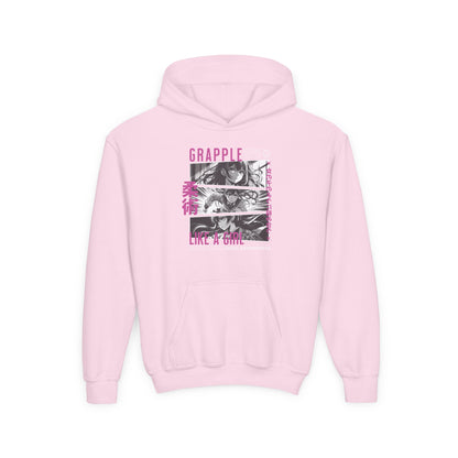 Youth Grapple like a Girl BJJ Slime Jiu Jitsu Hoodie