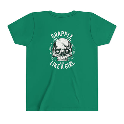 Grapple like a Girl Youth Short Sleeve Tee - Violent little thing