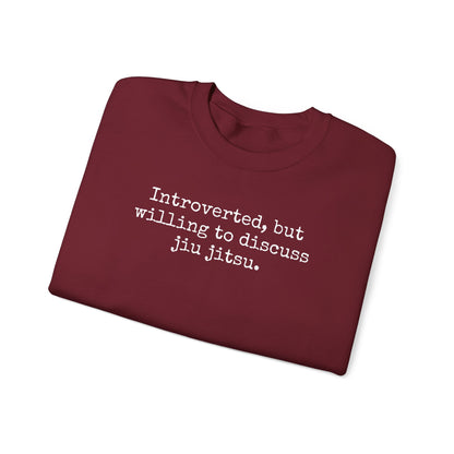 Grapple like a Girl BJJ Women's Crewneck Sweater - Introverted