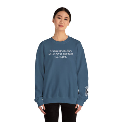Grapple like a Girl BJJ Women's Crewneck Sweater - Introverted