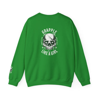 BJJ Women's Crewneck Sweater - I closed my book to be here.