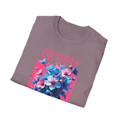 Women's Jiu Jitsu Grapple like a Girl BJJ Unisex Softstyle T-Shirt - Blossoms