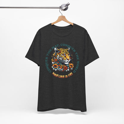 Womens BJJ Conquer to Mats Jiu Jitsu T-shirt