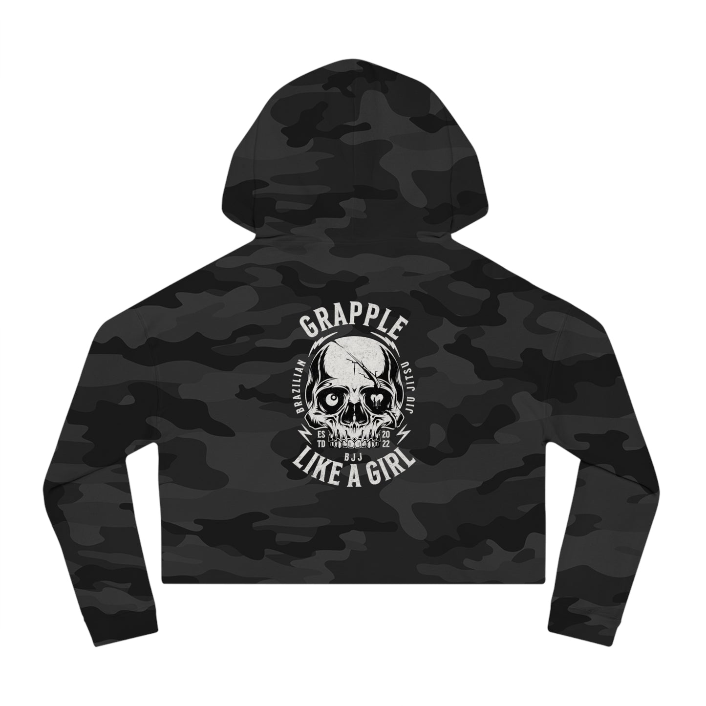 Grapple like a Girl Cropped Hoodie - Violent little thing